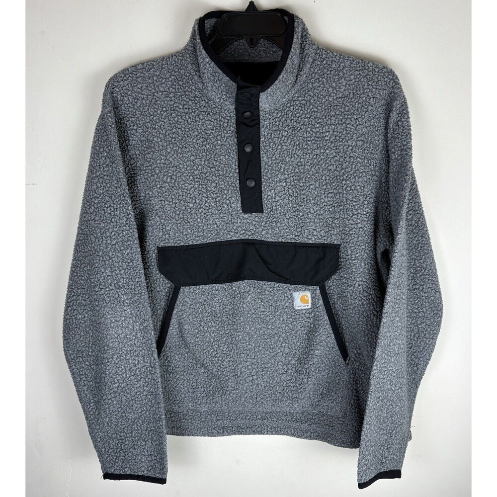 Men’s Carhartt Fleece Pullover / Sweatshirt / Grey / Size Large